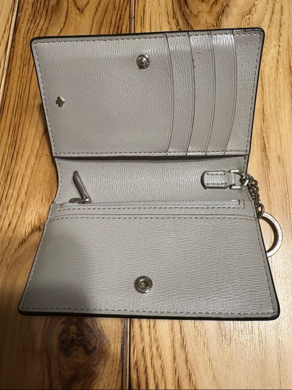 kate spade Black Pebbled Leather Key Card Wallet - Picture 4 of 9